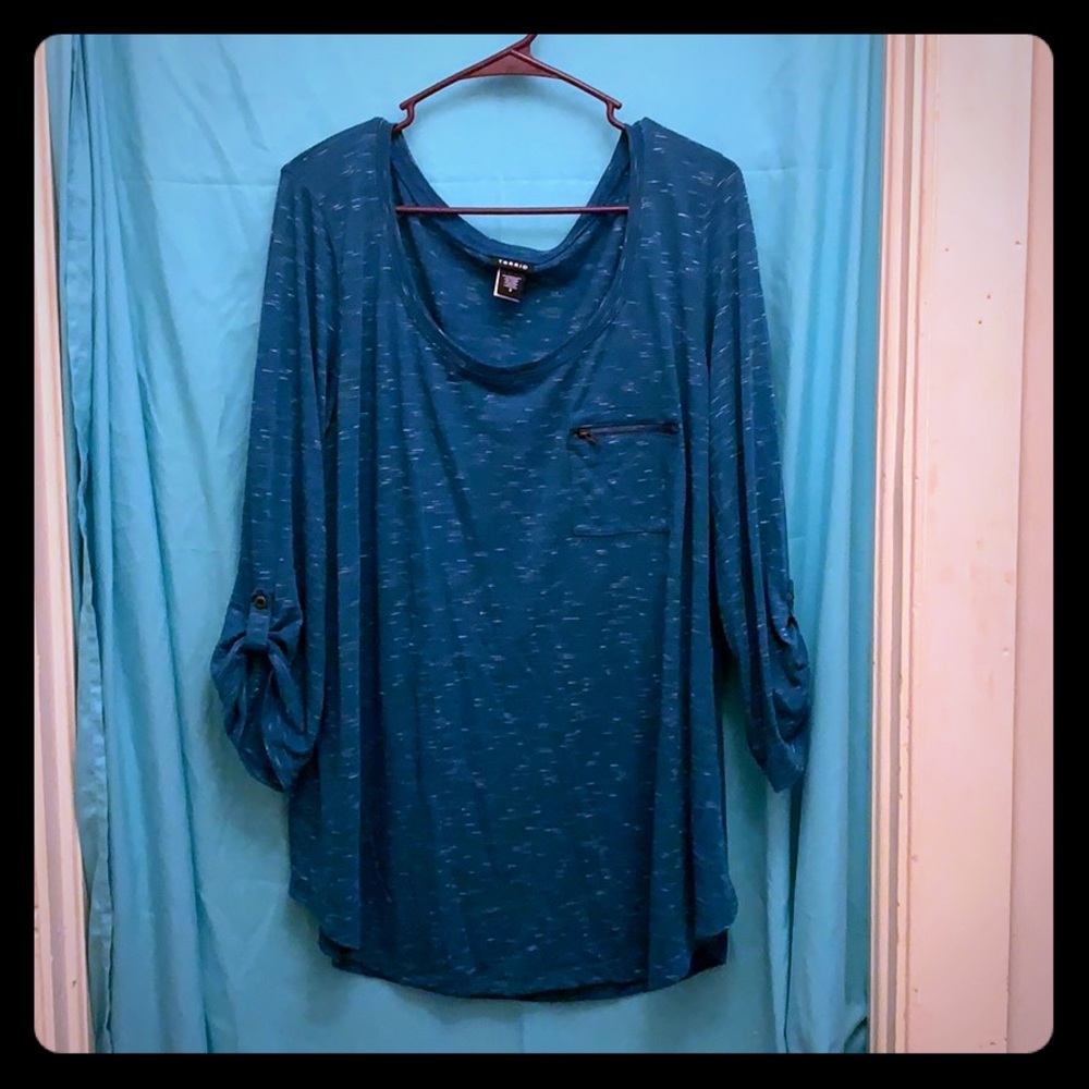 Teal blouse